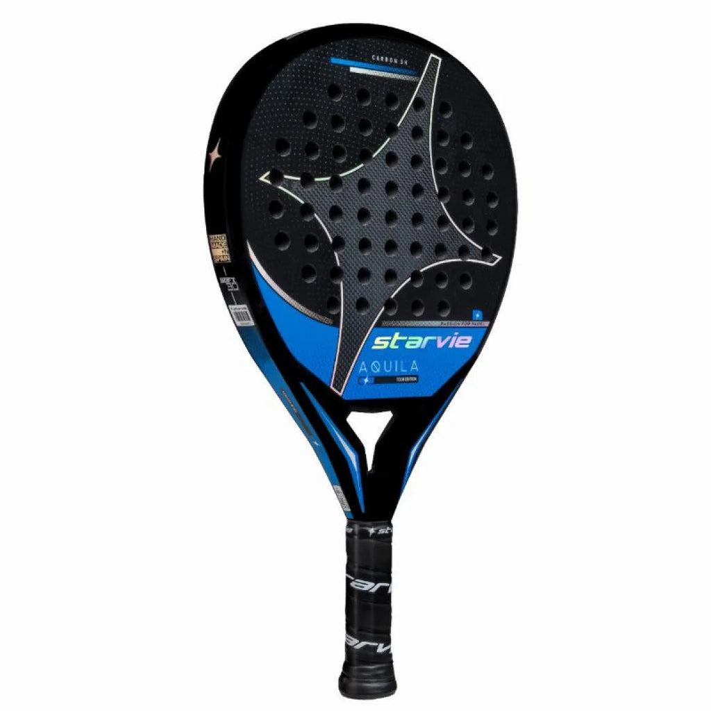 Raquette padel StarVie Aquila Blue Tour Edition — vue de profil 2