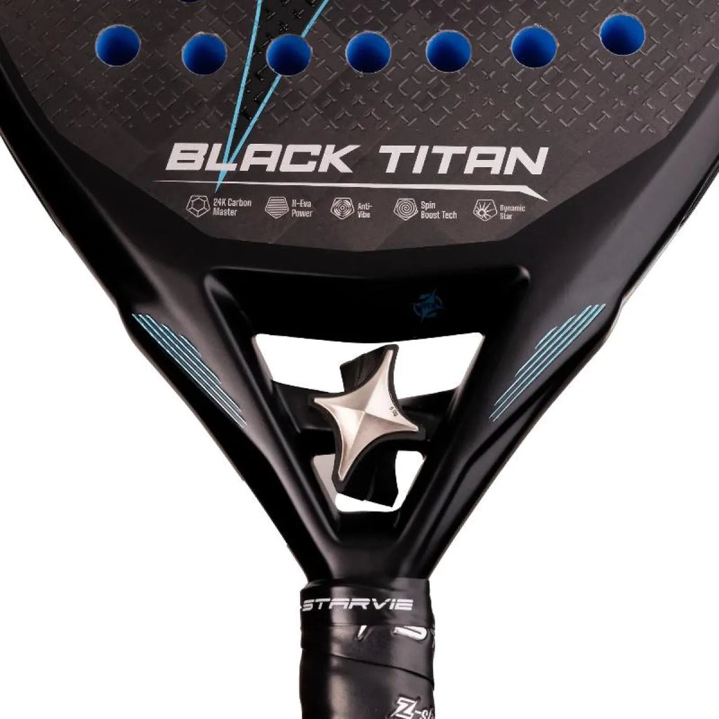 Raquette padel StarVie Black Titan 2027 — vue de profil 2
