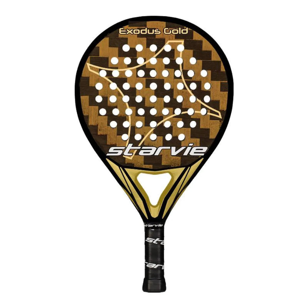 Raquette padel StarVie Exodus Gold Black 2025 — vue de face