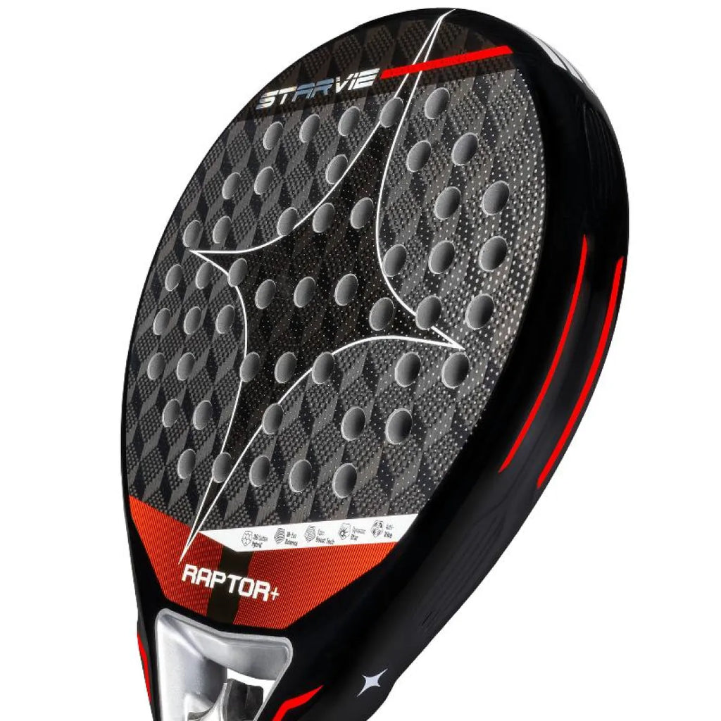 Raquette padel StarVie Raptor+ 2026 — vue de profil 2