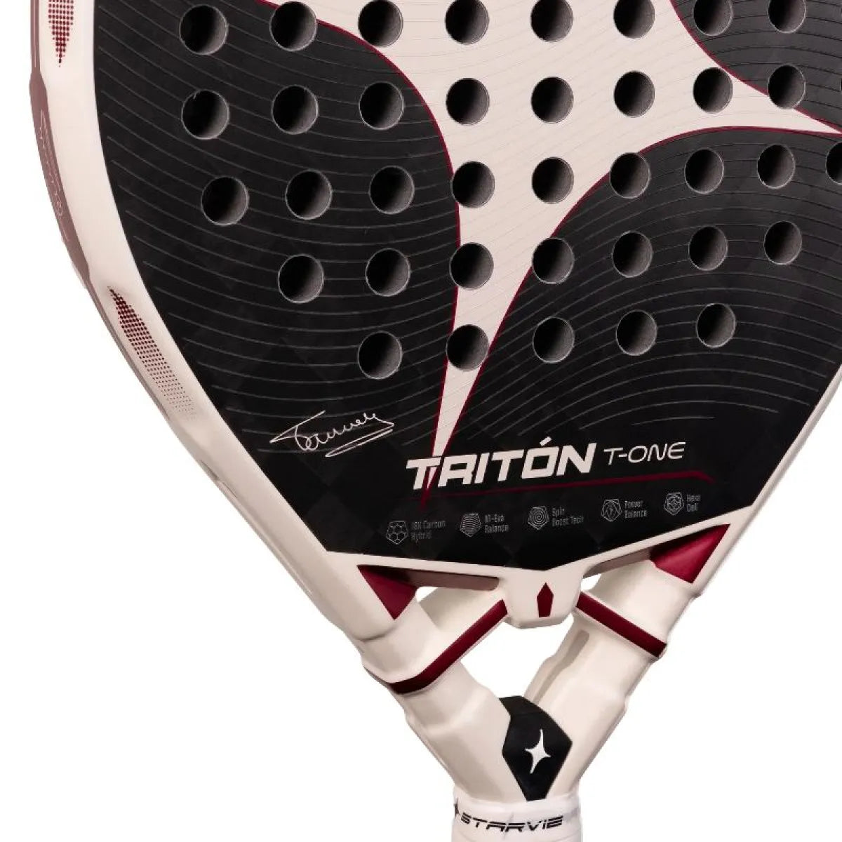 Raquette padel StarVie Tamara Icardo Triton T-One 2027 — vue de profil 2