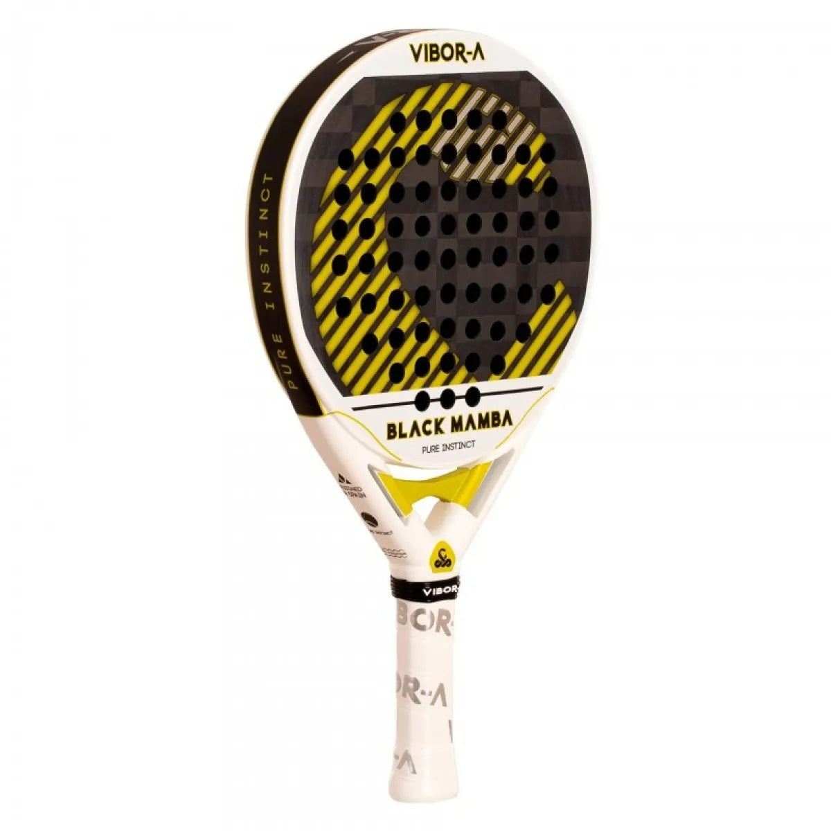 Raquette padel Vibora Black Mamba Evo Pro blanc 2026 — vue de profil