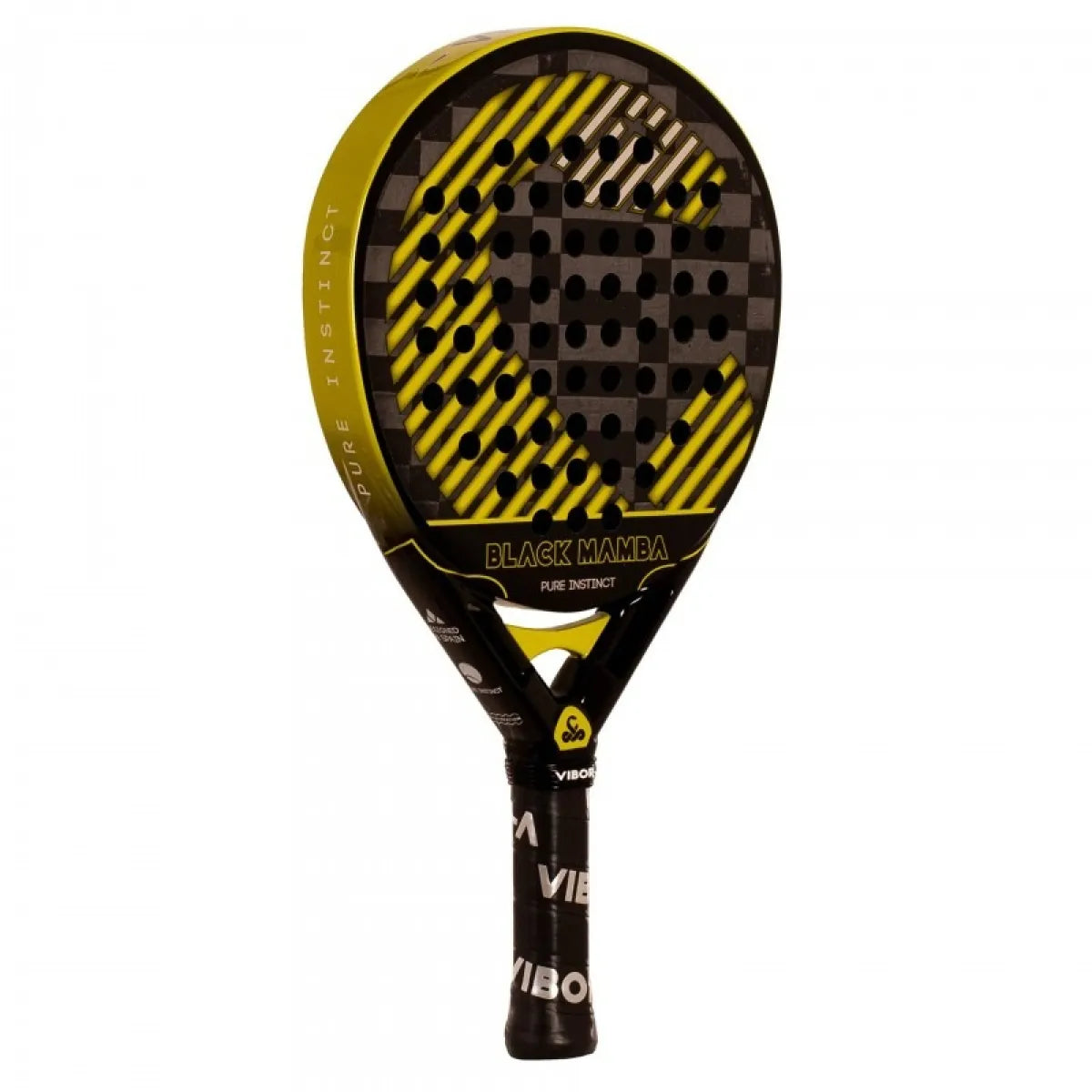 Raquette padel Vibora Black Mamba Evo Pro noir 2026 — vue de profil