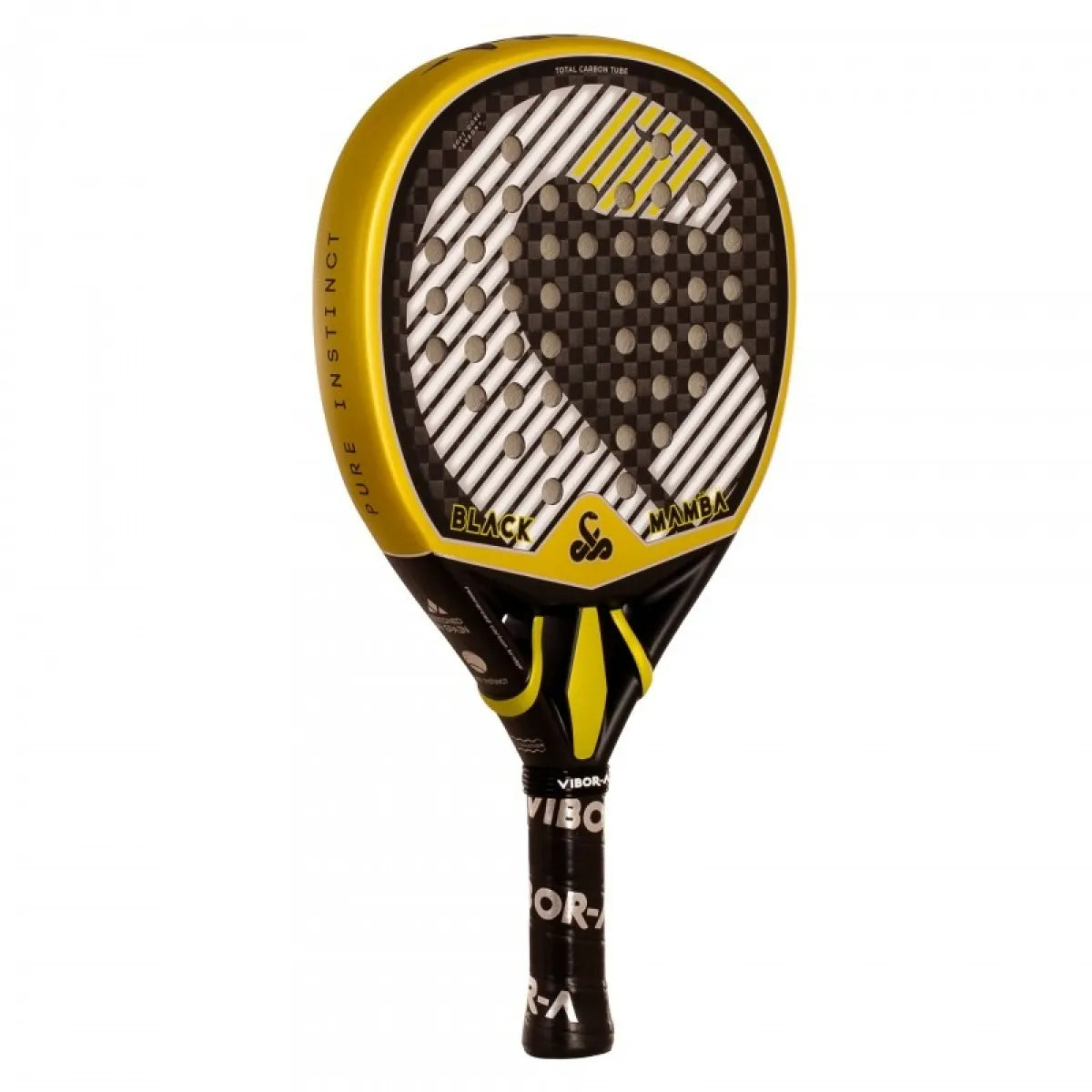 Raquette padel Vibora Black Mamba Radical 12K 3.0 2026 — vue de profil
