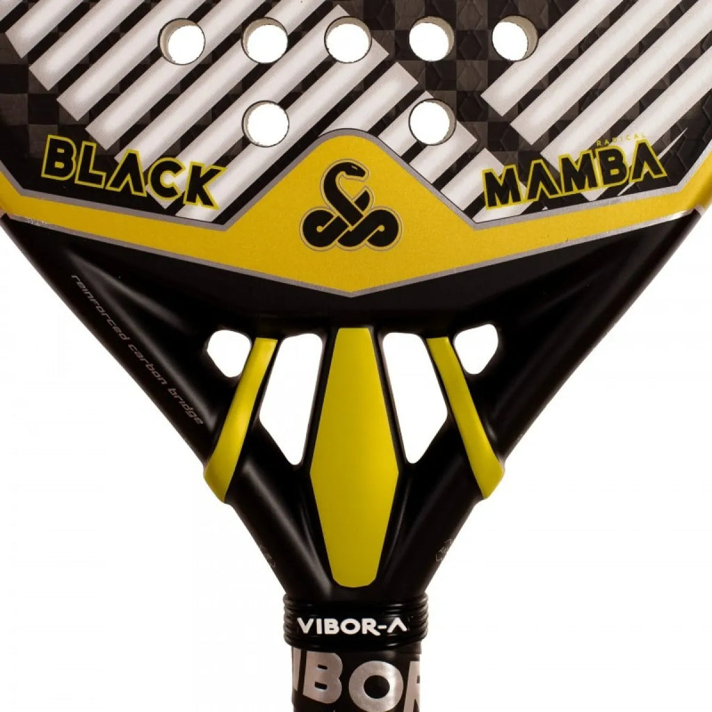 Raquette padel Vibora Black Mamba Radical 12K 3.0 2026 — vue en perspective