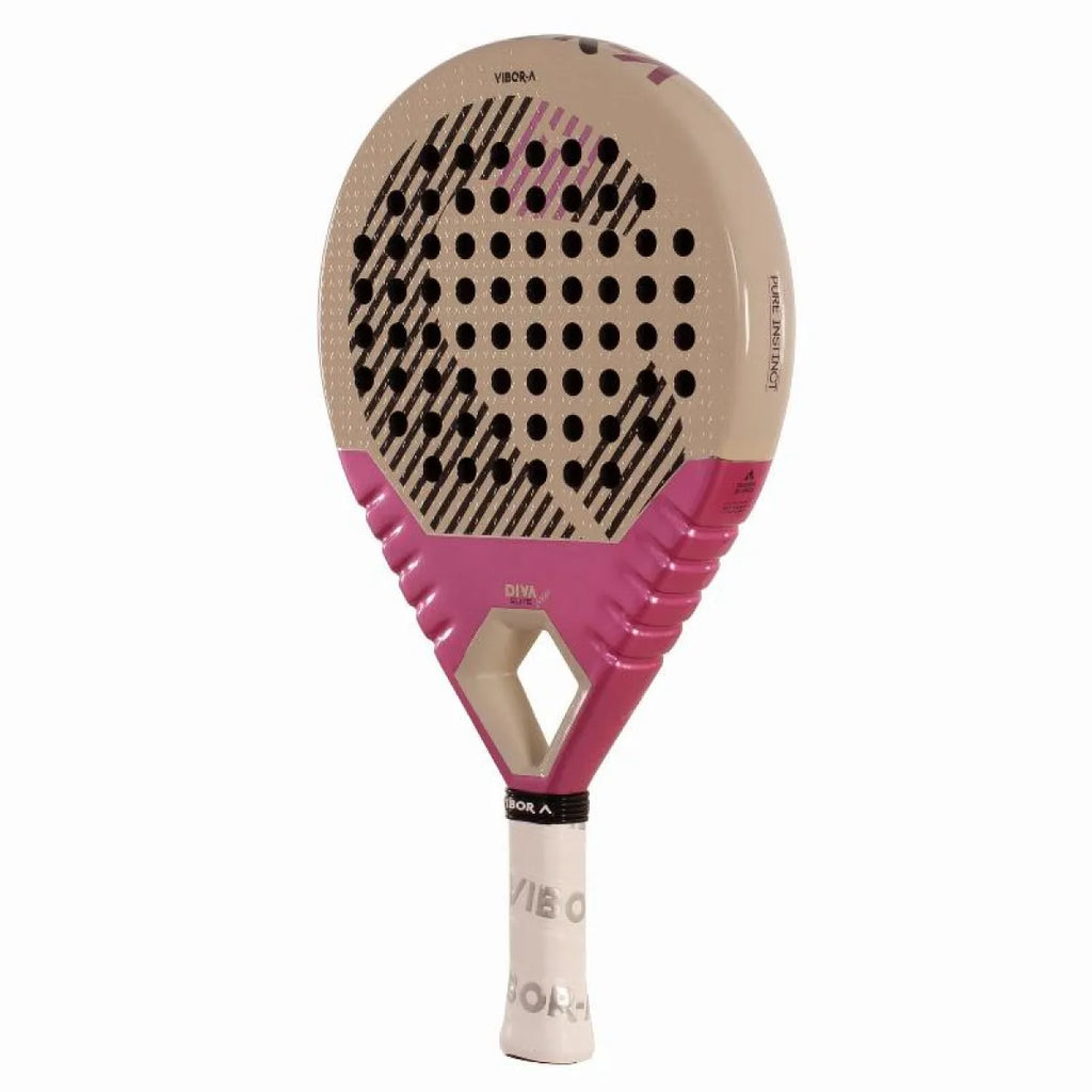 Raquette padel Vibora Diva Elite Cream 2027 — vue de profil
