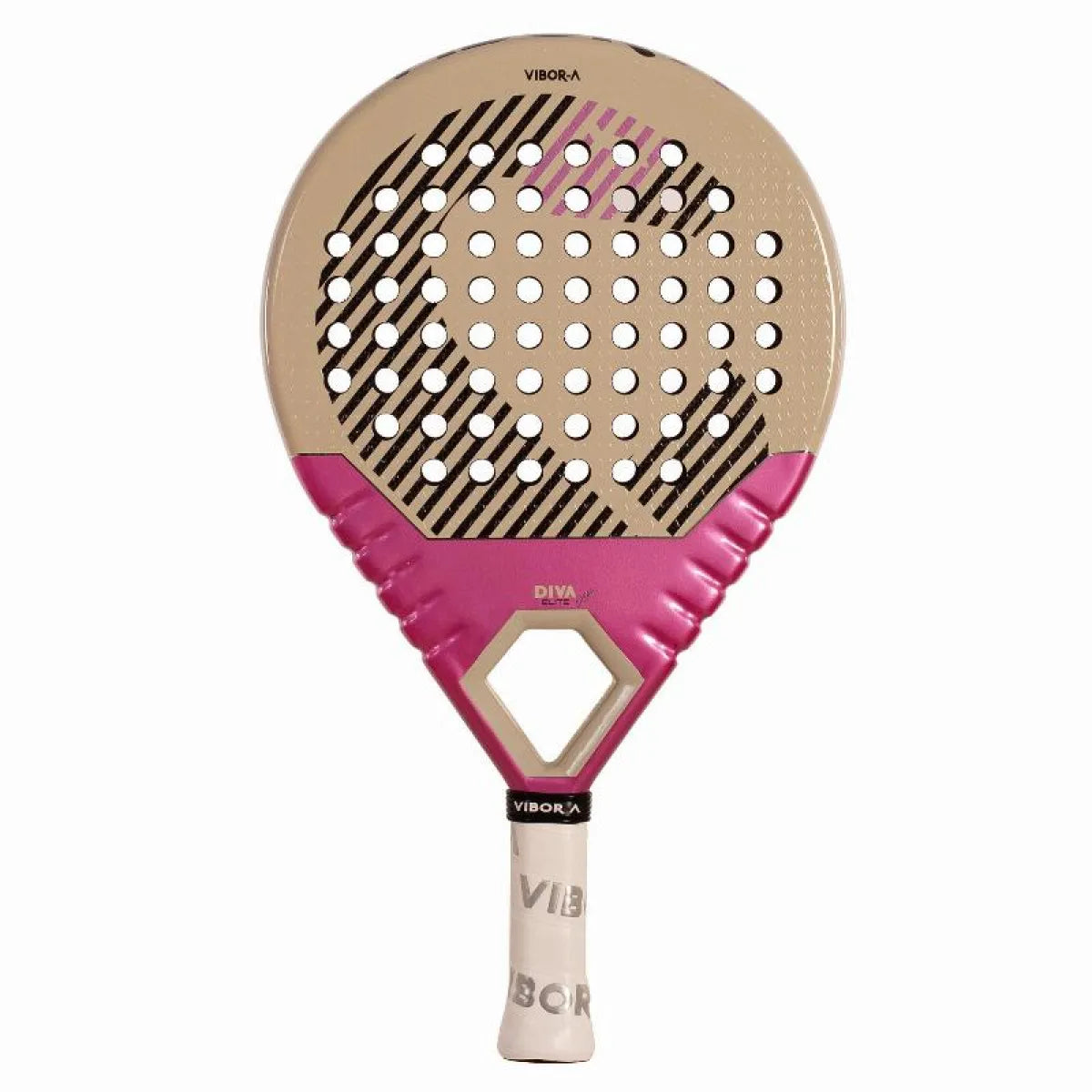 Raquette padel Vibora Diva Elite Cream 2027 — vue de profil 2