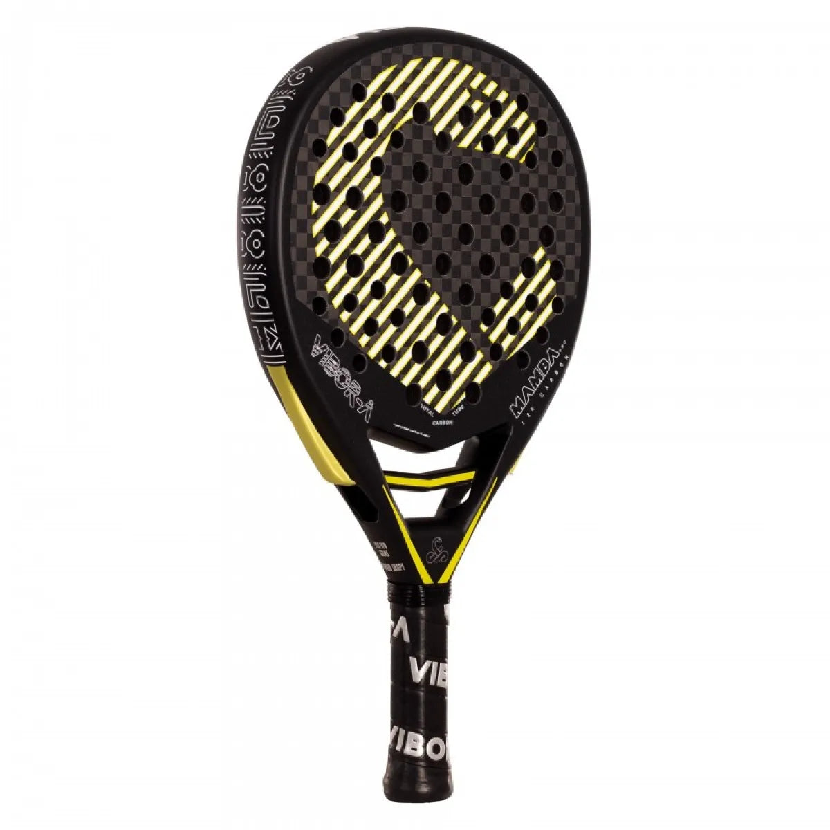 Raquette padel Vibora Mamba Pro noir 2025 — vue de profil