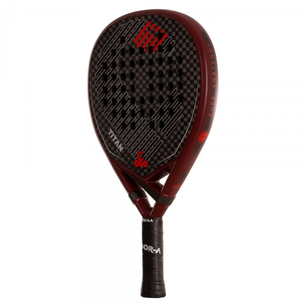 Raquette padel Vibora Titan 12K rouge 2026 — vue détail 1