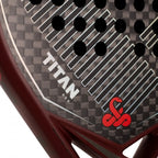 Raquette padel Vibora Titan 12K rouge 2026 — vue de dessus