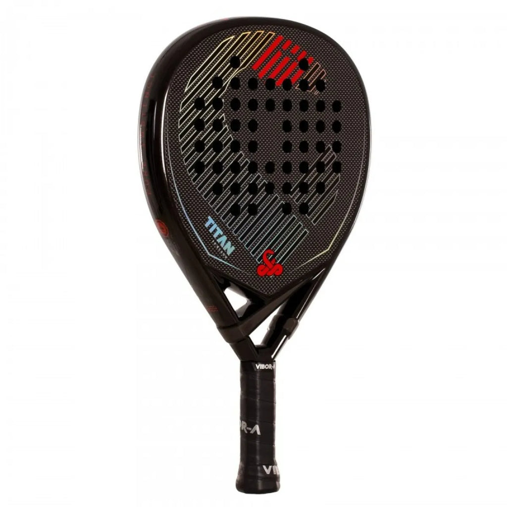 Raquette padel Vibora Titan 3K noir 2026 — vue de profil