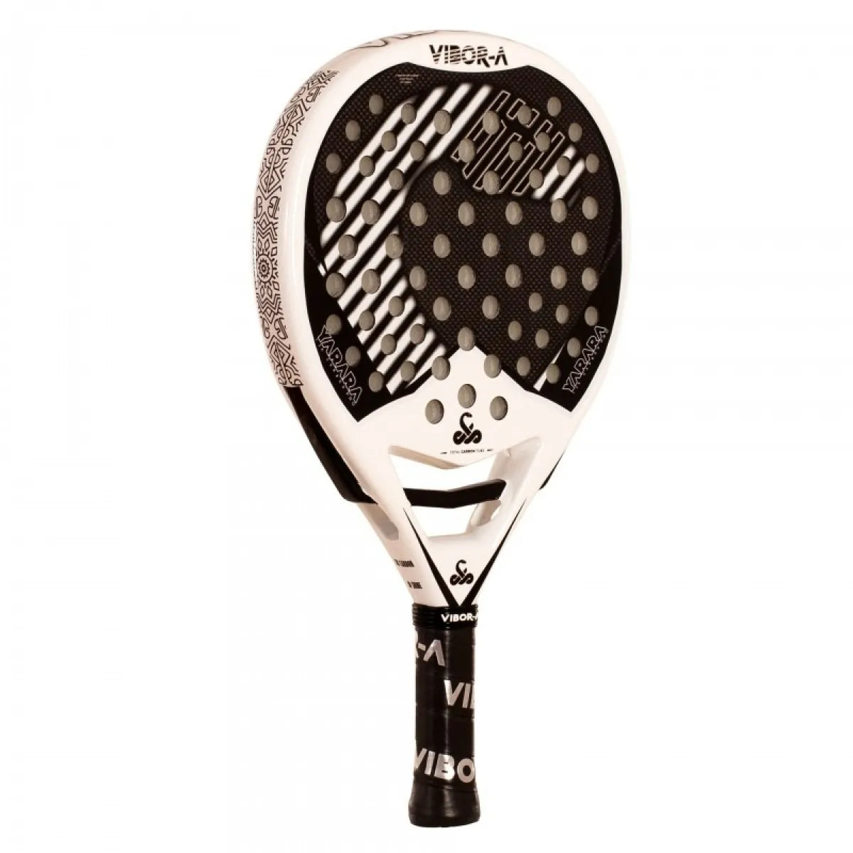 Raquette padel Vibora Yarara Pro 2.0 blanc 2026 — vue de profil