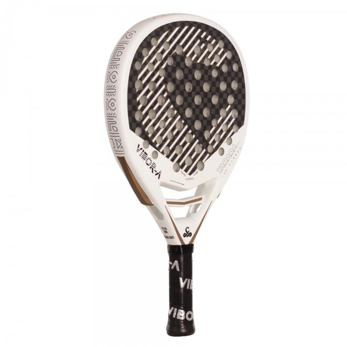 Raquette padel Vibora Yarara Pro blanc 2025 — vue de profil