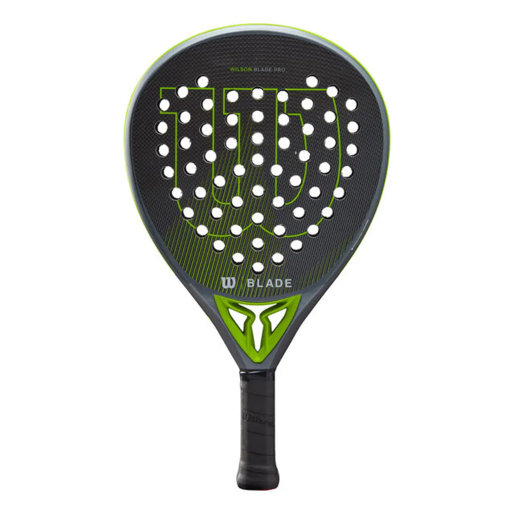 Raquette padel Wilson Blade Pro V2 vert — vue de face