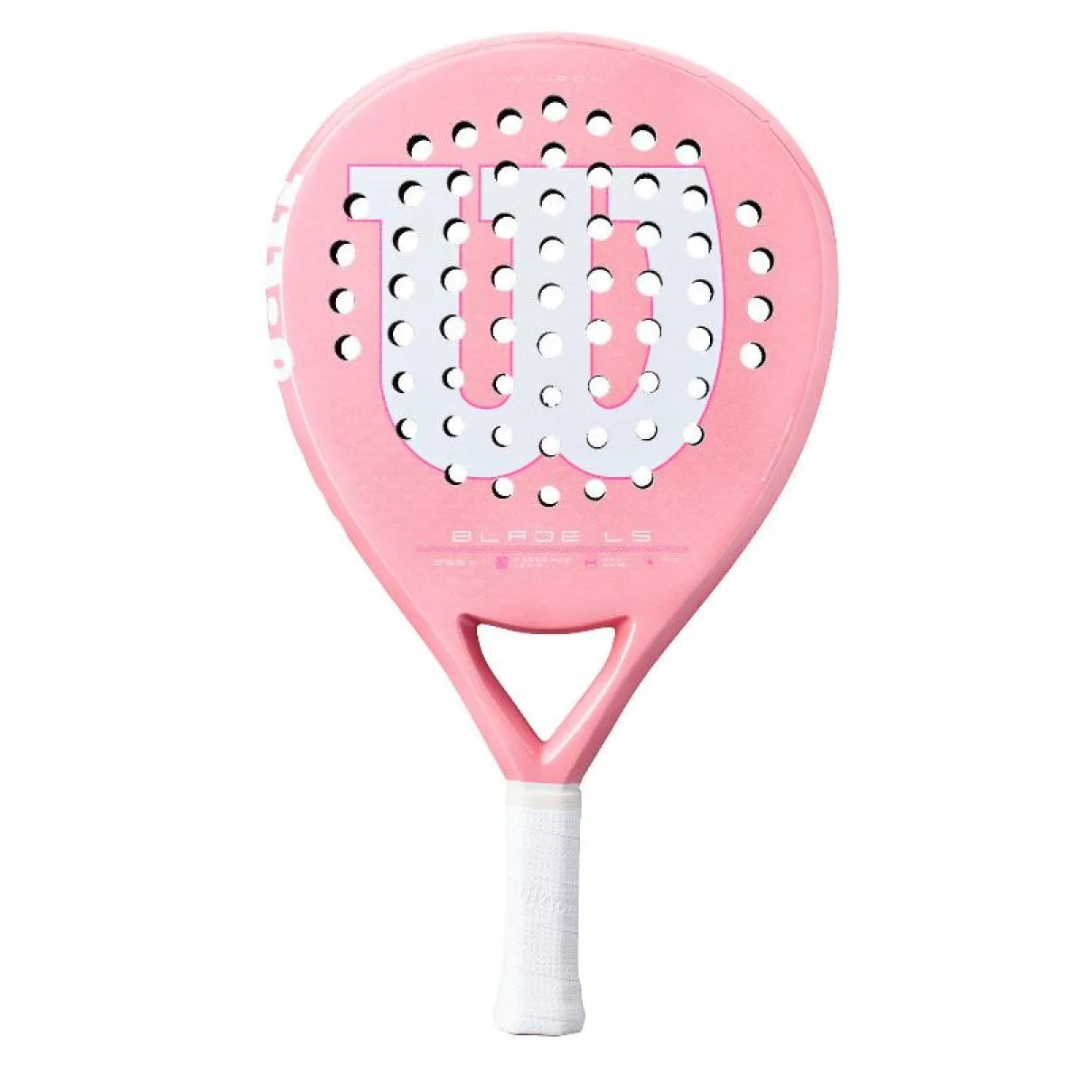 Raquette padel Wilson Blade V4 LS rose — vue de face