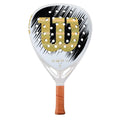 Raquette padel Wilson Defy LS V1 blanc doré — vue de face