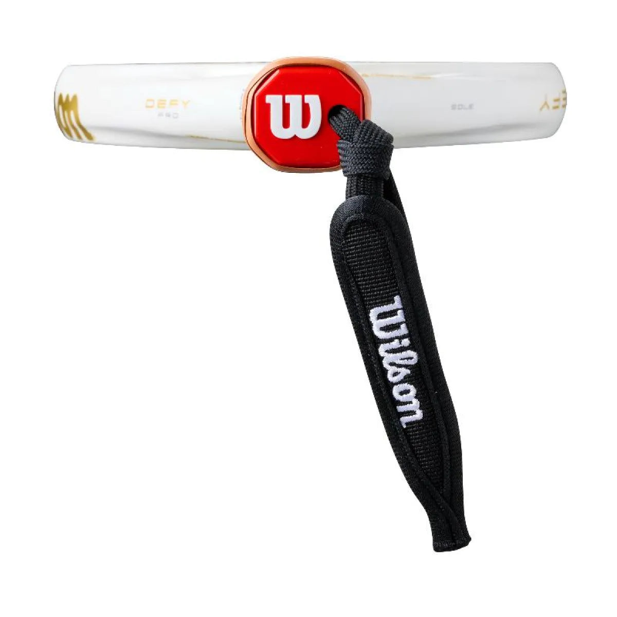 Raquette padel Wilson Defy Pro V1 blanc doré — vue détail 2