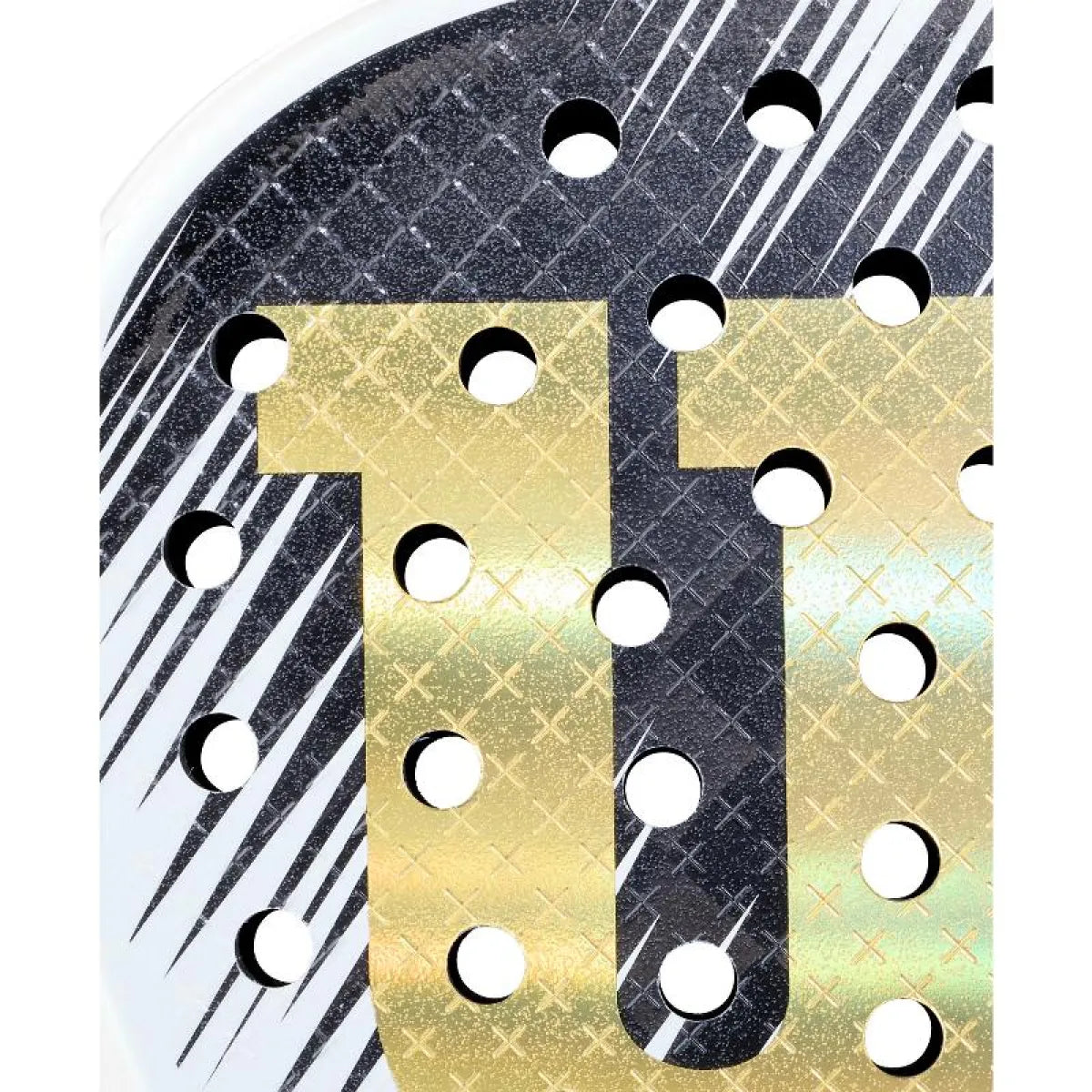 Raquette padel Wilson Defy Pro V1 blanc doré — vue de dos