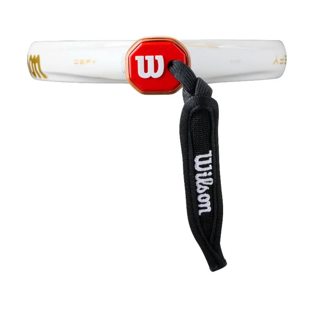 Raquette padel Wilson Defy V1 blanc doré — vue détail 2