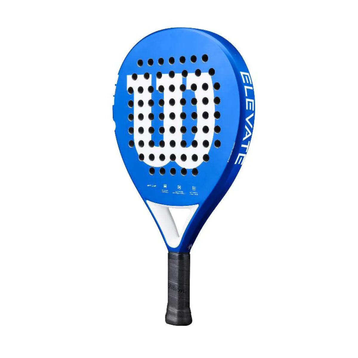 Raquette padel Wilson Elevate bleu blanc — vue de profil 2