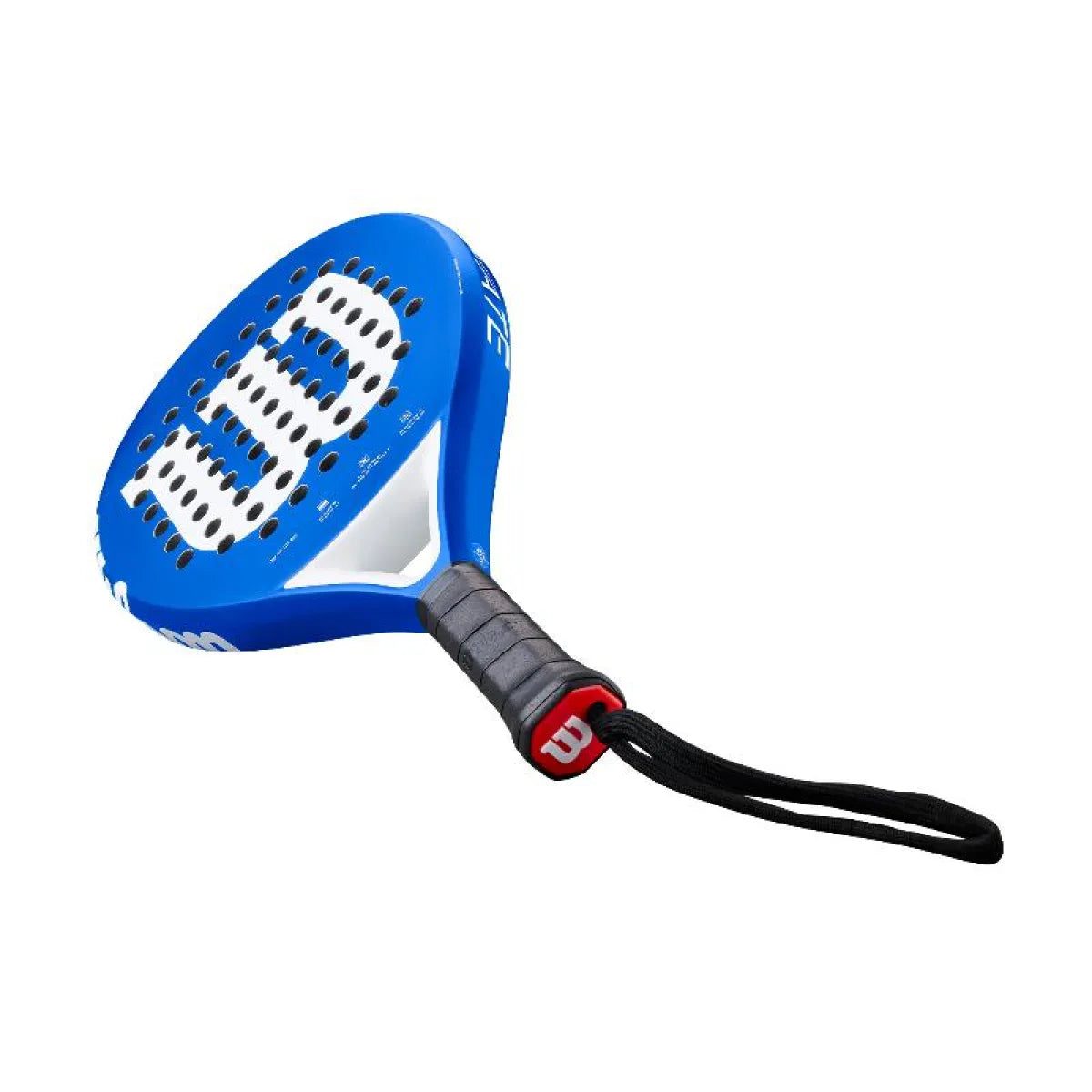 Raquette padel Wilson Elevate bleu blanc — vue en perspective