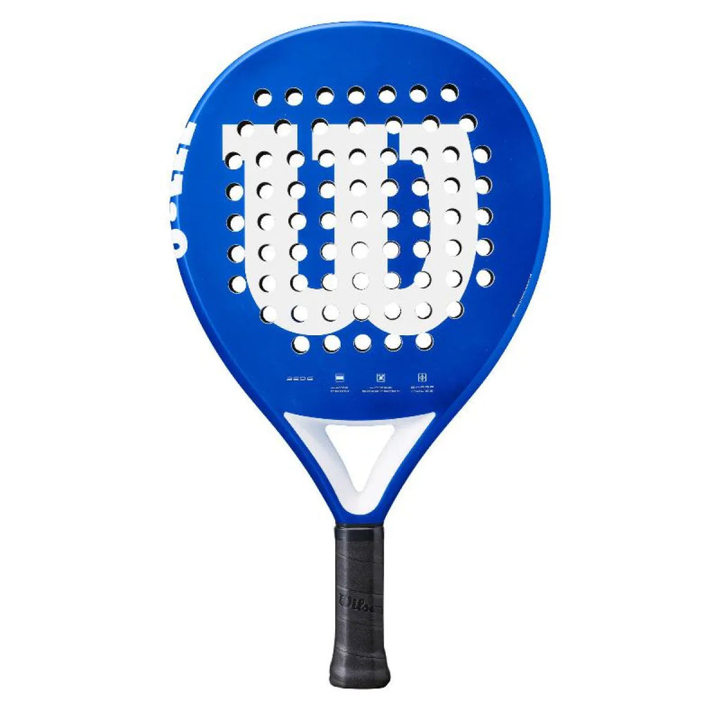 Raquette padel Wilson Elevate bleu blanc — vue de face