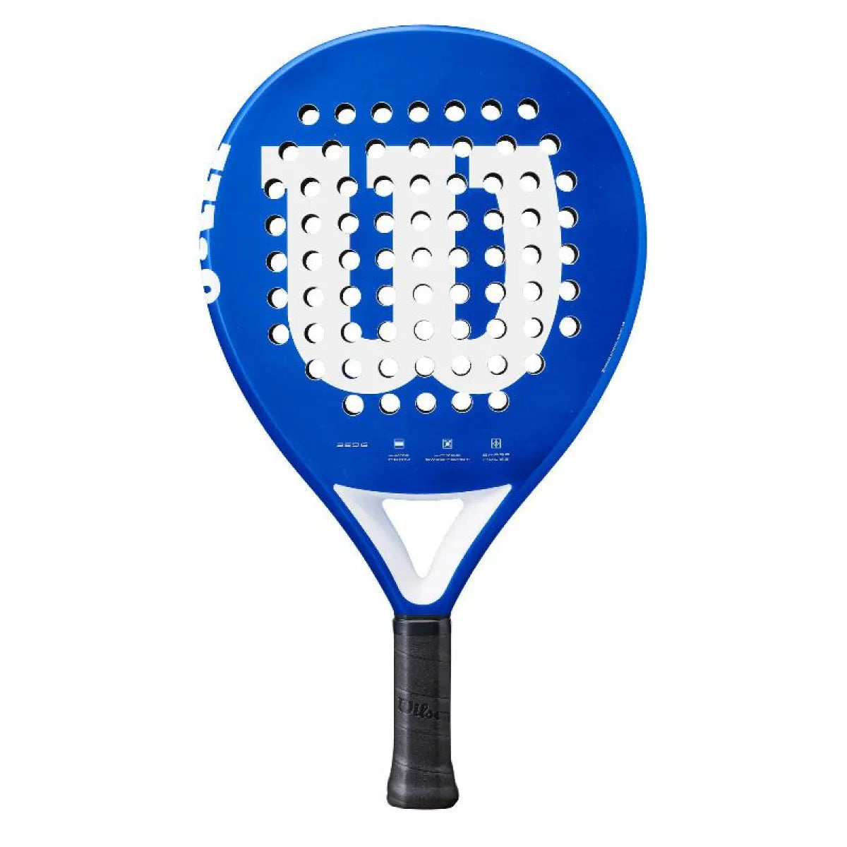 Raquette padel Wilson Elevate bleu blanc — vue de face