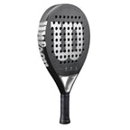 Raquette padel Wilson Elevate noir argent — vue de profil