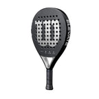 Raquette padel Wilson Elevate noir argent — vue de profil 2