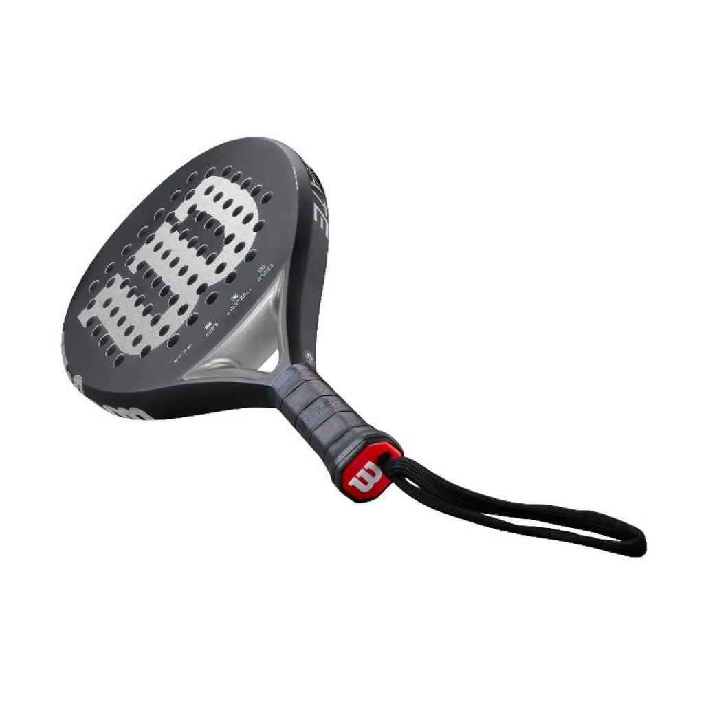 Raquette padel Wilson Elevate noir argent — vue détail 2