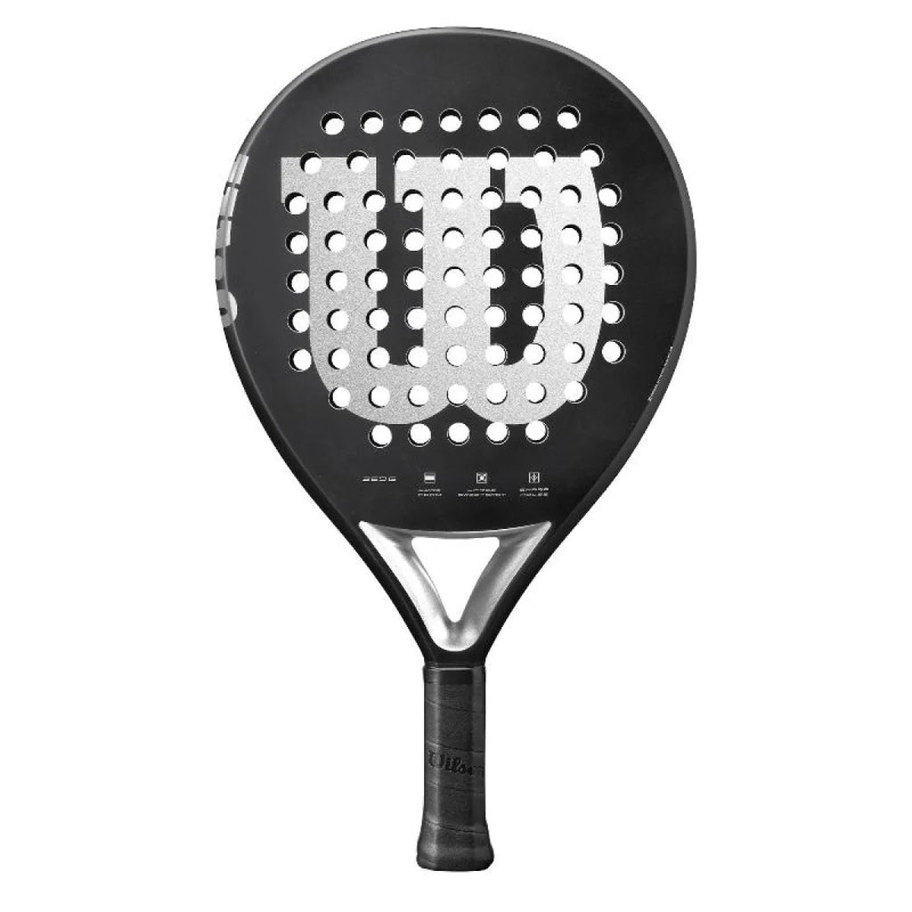 Raquette padel Wilson Elevate noir argent — vue de face