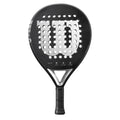 Raquette padel Wilson Elevate noir argent — vue de face
