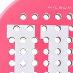 Raquette padel Wilson Elevate rose blanc — vue en perspective