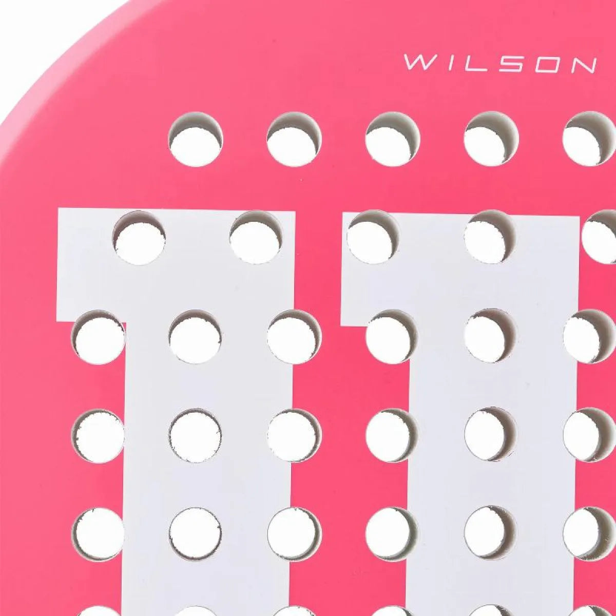 Raquette padel Wilson Elevate rose blanc — vue en perspective