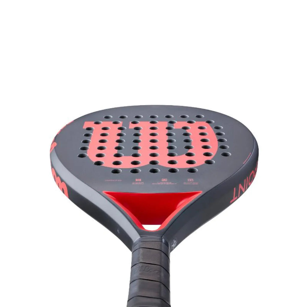 Raquette padel Wilson Match Point noir rouge — vue détail 1