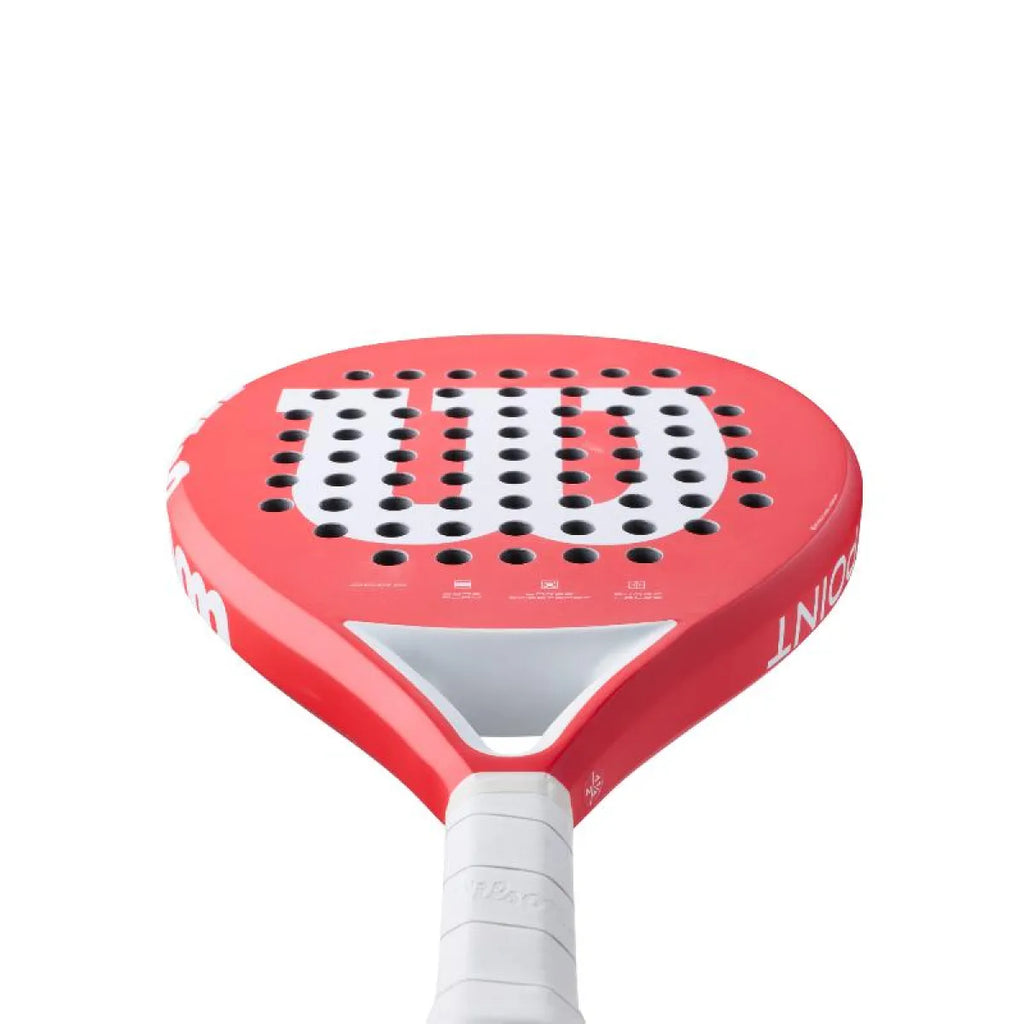 Raquette padel Wilson Match Point rouge blanc — vue détail 1