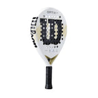 Raquette padel Wilson Optix V2 Lite blanc — vue de profil