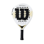 Raquette padel Wilson Optix V2 Lite blanc — vue de face