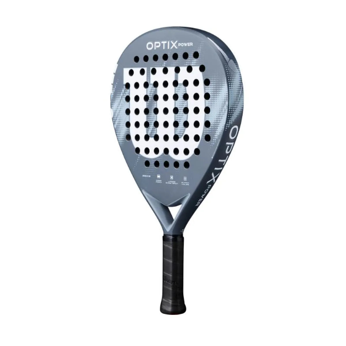 Raquette padel Wilson Optix V2 Power bleu — vue de profil