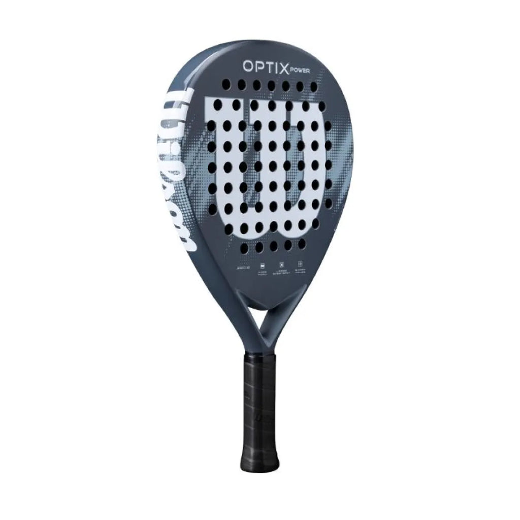 Raquette padel Wilson Optix V2 Power bleu — vue de profil 2