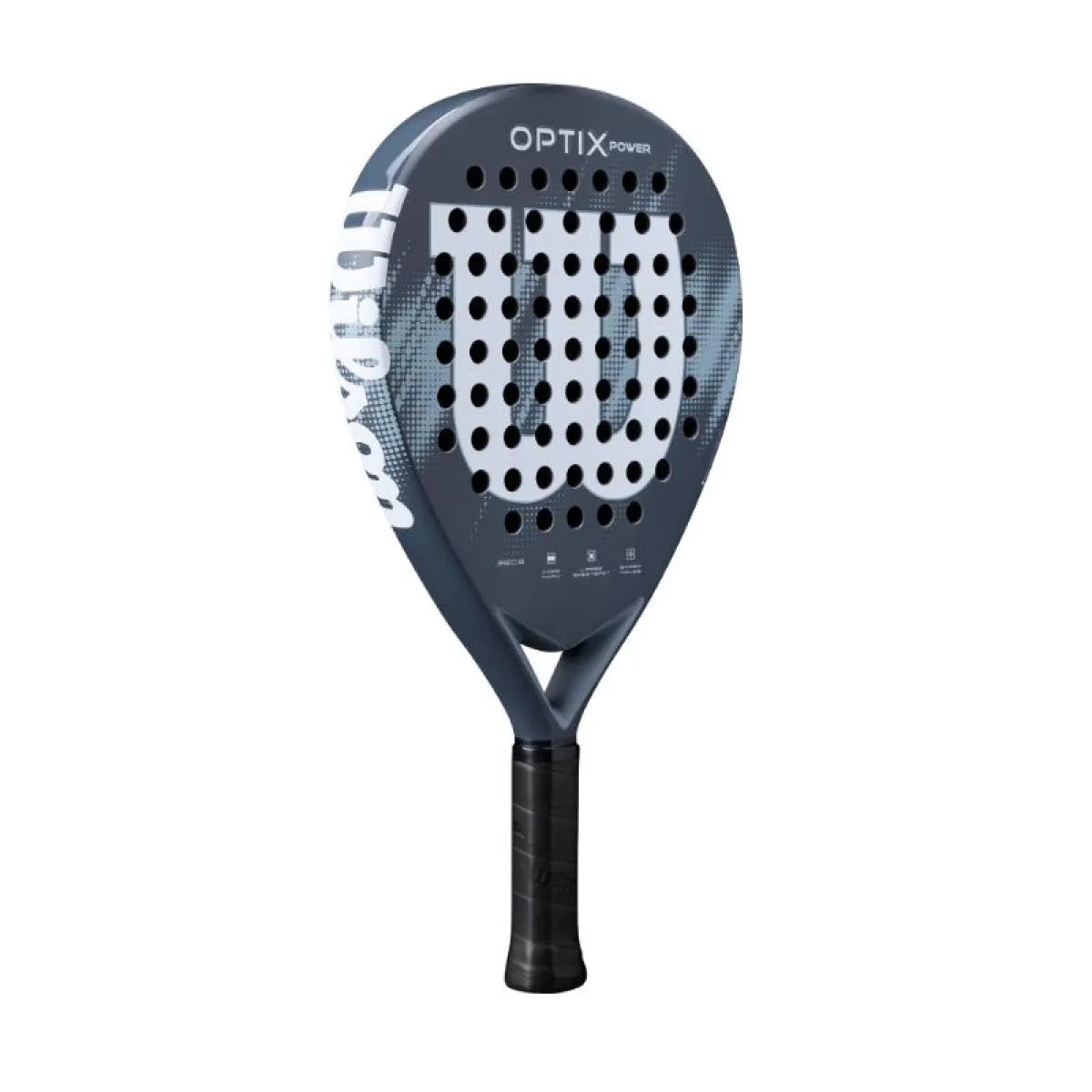 Raquette padel Wilson Optix V2 Power bleu — vue de profil 2