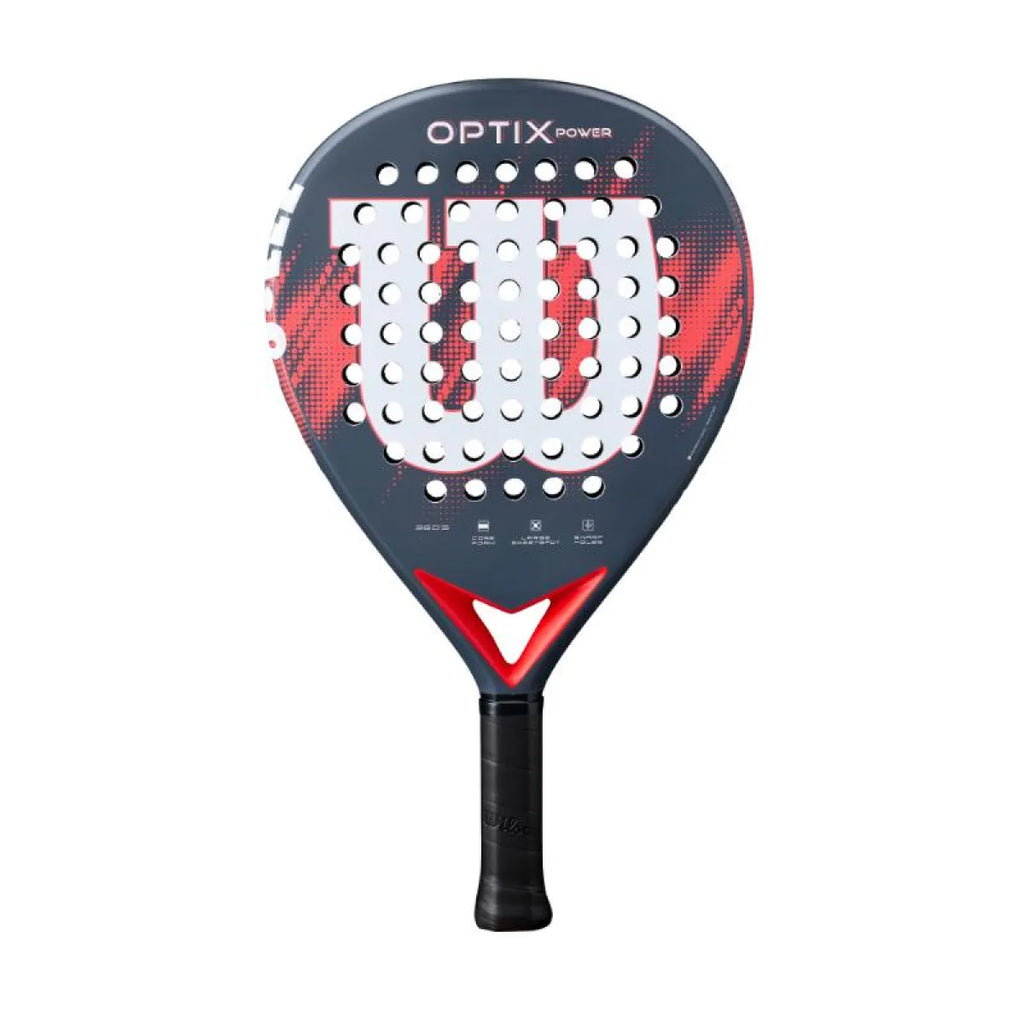 Raquette padel Wilson Optix V2 Power rouge — vue de face