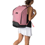 Sac à dos Adidas Marta Ortega Protour 3.5 rose noir — vue en perspective