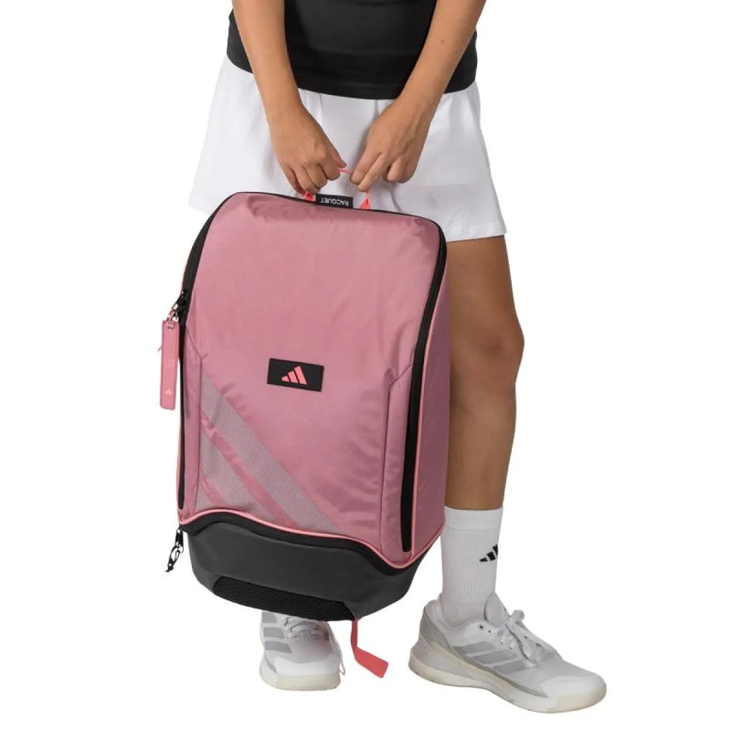 Sac à dos Adidas Marta Ortega Protour 3.5 rose noir — vue de dos