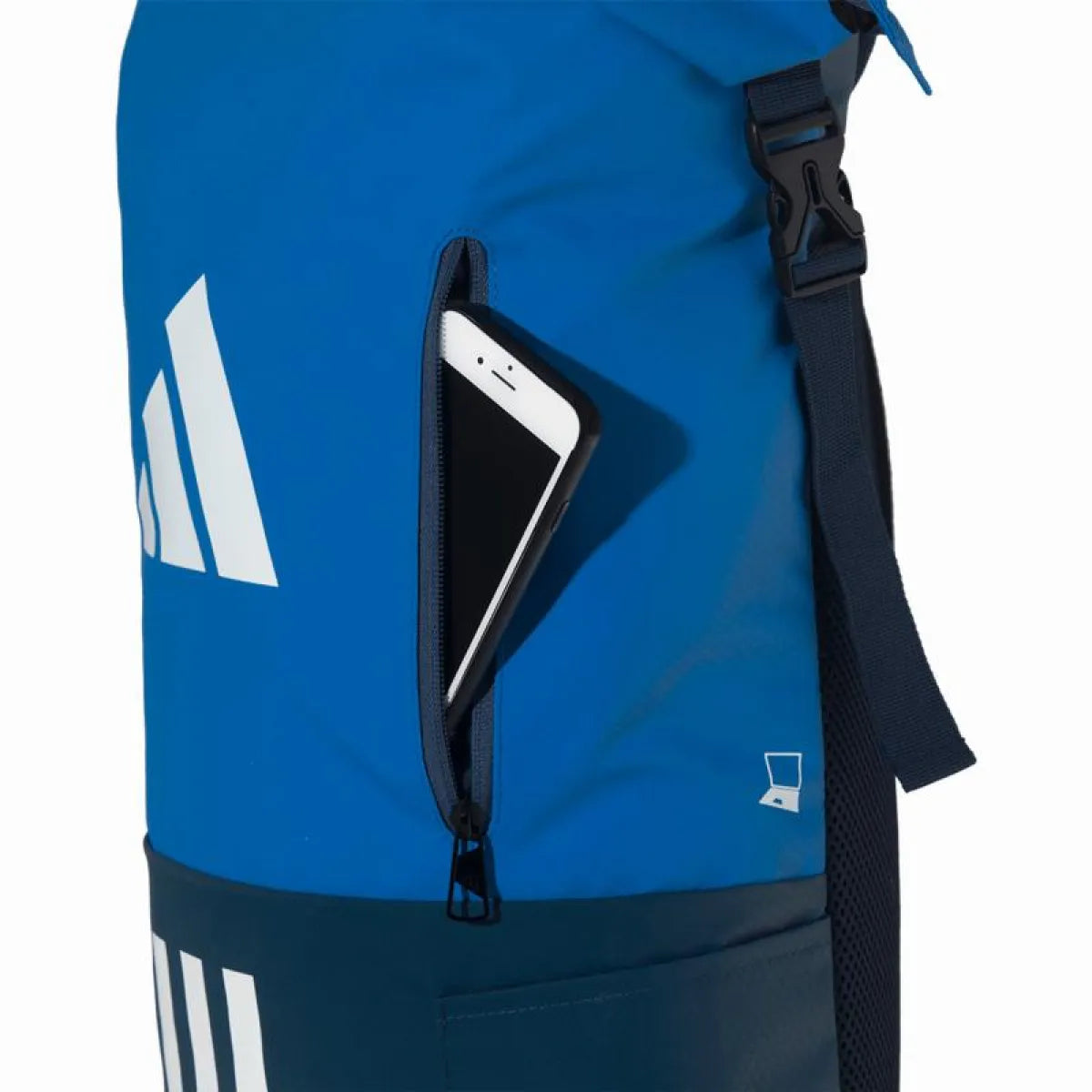 Sac à dos Adidas Multigame 3.2 bleu — vue de profil 2