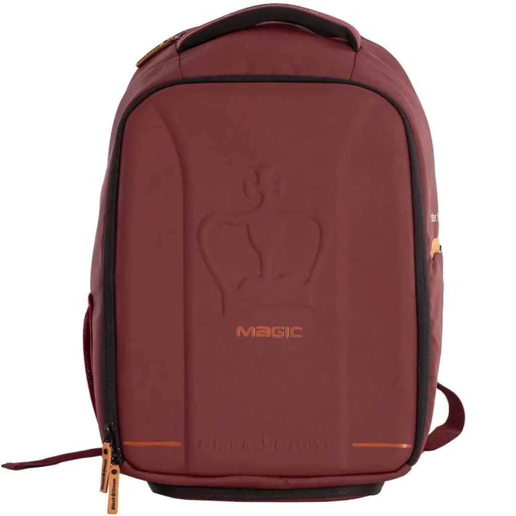 Sac à dos padel Black Crown Magic bordeaux doré — vue de face