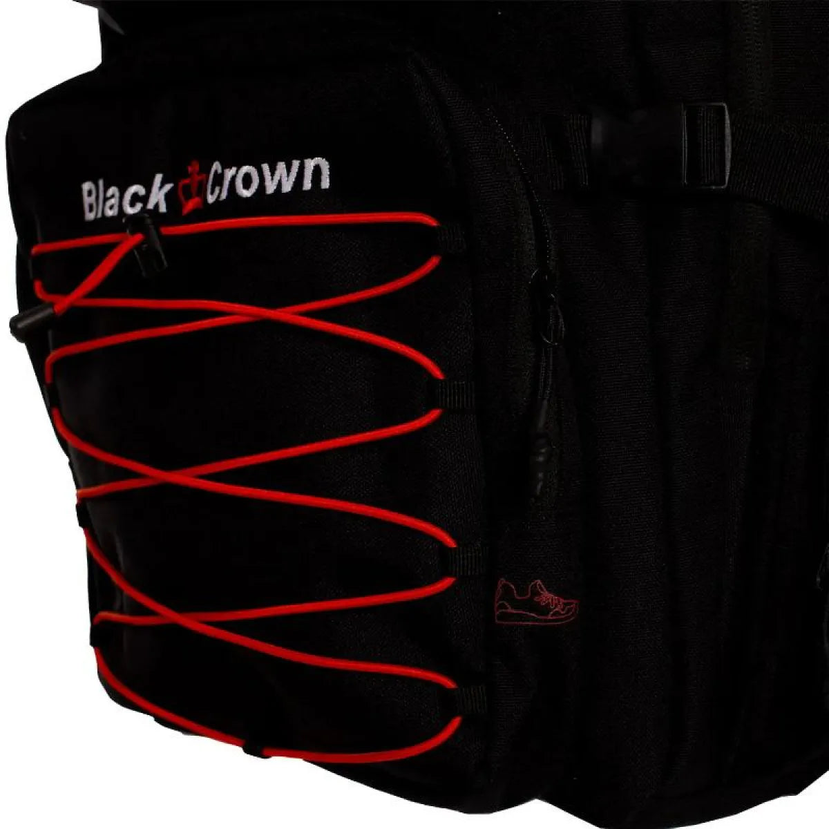 Sac à dos Black Crown Spartan noir rouge — vue détail 2