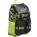 Sac à dos Lok Adventure 2 noir vert Fluor — vue de profil 2