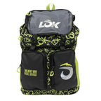 Sac à dos Lok Adventure 2 noir vert Fluor — vue de face