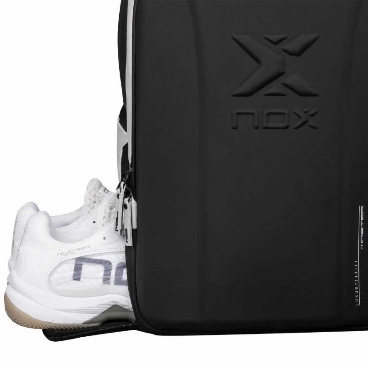 Sac à dos Nox AT10 Luxury Master Series noir blanc — vue de dessus